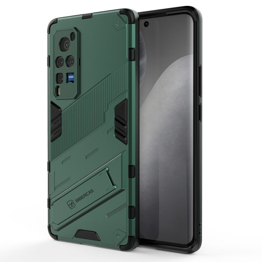 Punk Armor 2 in 1 PC + TPU Shockproof Case with Invisible Holder For vivo X60 Pro(Green) - vivo Cases by buy2fix | Online Shopping UK | buy2fix