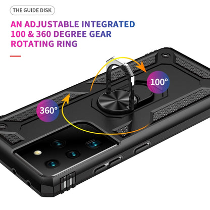For Samsung Galaxy S21 Ultra 5G Shockproof TPU + PC Protective Case with 360 Degree Rotating Holder(Black) - Galaxy S21 Ultra 5G Cases by buy2fix | Online Shopping UK | buy2fix
