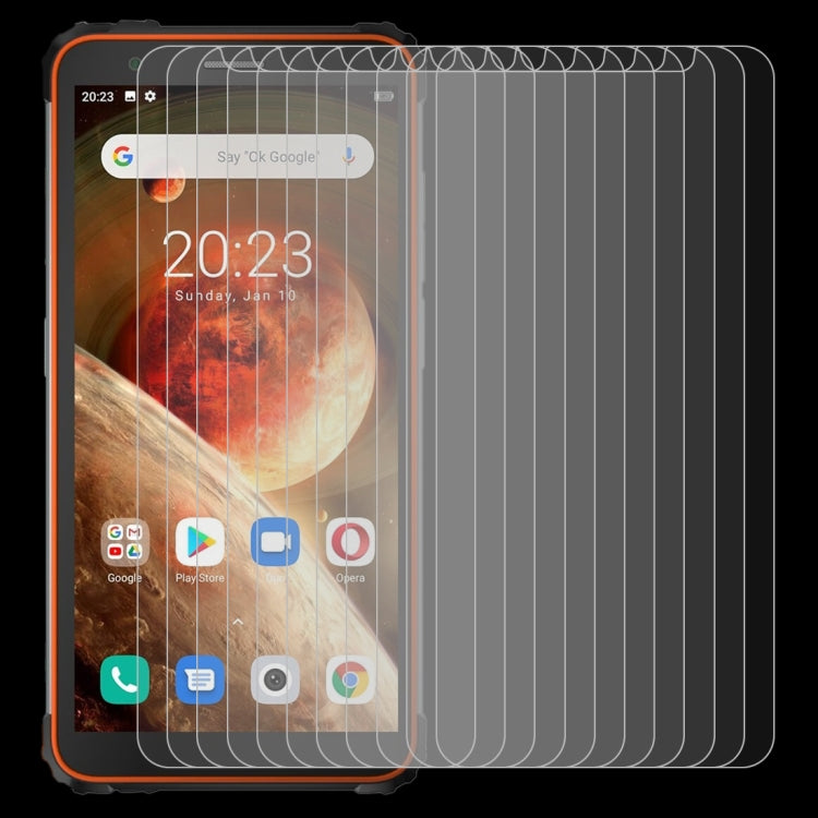 For Blackview BV6600 10 PCS 0.26mm 9H Surface Hardness 2.5D Explosion-proof Tempered Glass Non-full Screen Film - Others by buy2fix | Online Shopping UK | buy2fix