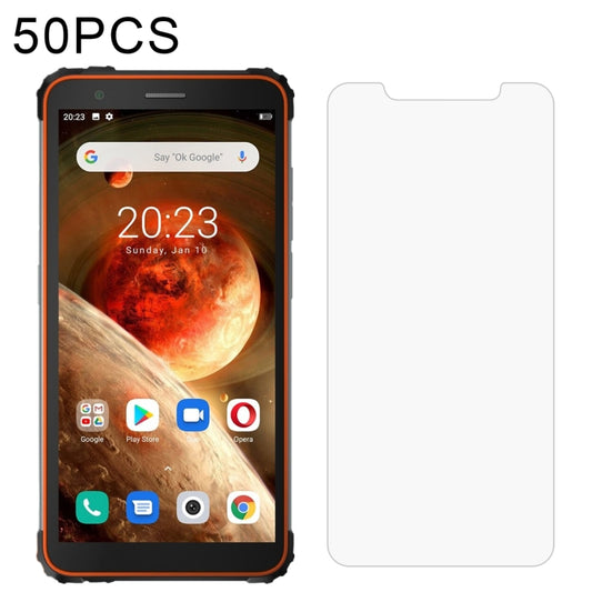 For Blackview BV6600 50 PCS 0.26mm 9H Surface Hardness 2.5D Explosion-proof Tempered Glass Non-full Screen Film - Others by buy2fix | Online Shopping UK | buy2fix