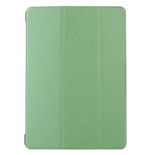 For iPad 10.2 2021 / 2020 / 2019 Silk Texture Horizontal Flip Magnetic PU Leather Case, with Three-folding Holder & Sleep / Wake-up Function(Green) - iPad 10.2 Cases by buy2fix | Online Shopping UK | buy2fix