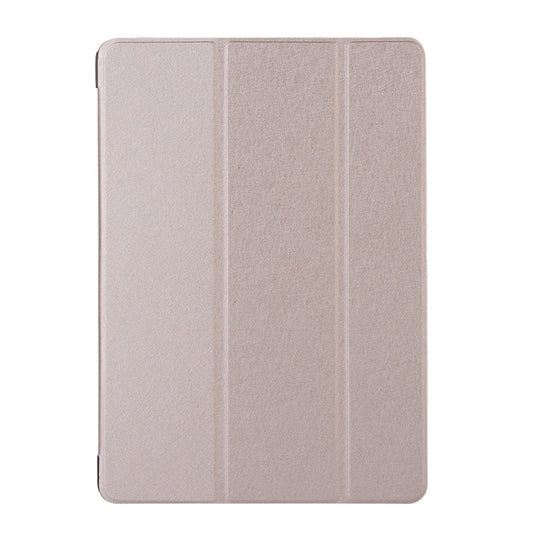 For iPad 10.2 2021 / 2020 / 2019 Silk Texture Horizontal Flip Magnetic PU Leather Case, with Three-folding Holder & Sleep / Wake-up Function(Rose Gold) - iPad 10.2 Cases by buy2fix | Online Shopping UK | buy2fix