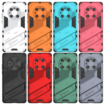 For Huawei Mate 40 Pro Punk Armor 2 in 1 PC + TPU Shockproof Case with Invisible Holder(Grey) - Huawei Cases by buy2fix | Online Shopping UK | buy2fix
