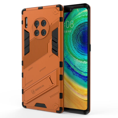 For Huawei Mate 40 Pro Punk Armor 2 in 1 PC + TPU Shockproof Case with Invisible Holder(Orange) - Huawei Cases by buy2fix | Online Shopping UK | buy2fix