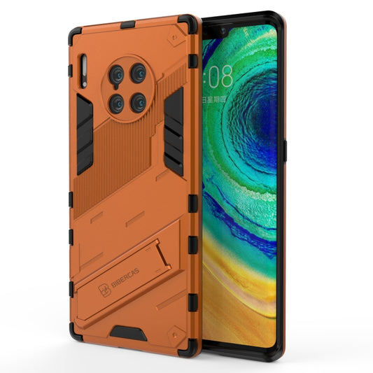 For Huawei Mate 40 Pro Punk Armor 2 in 1 PC + TPU Shockproof Case with Invisible Holder(Orange) - Huawei Cases by buy2fix | Online Shopping UK | buy2fix