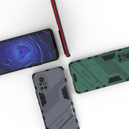 For Huawei Nova 8 Punk Armor 2 in 1 PC + TPU Shockproof Case with Invisible Holder(Silver) - Huawei Cases by buy2fix | Online Shopping UK | buy2fix