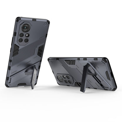 For Huawei Nova 8 Punk Armor 2 in 1 PC + TPU Shockproof Case with Invisible Holder(Silver) - Huawei Cases by buy2fix | Online Shopping UK | buy2fix
