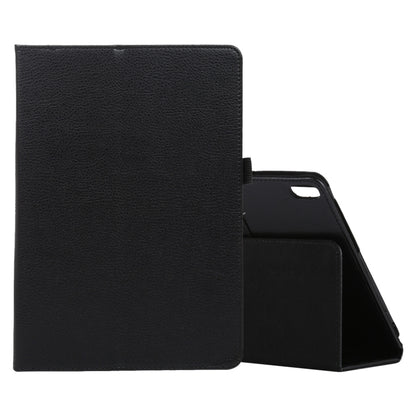 For Lenovo Smart Tab M10 / P10 10.1 inch Litchi Texture Solid Color Horizontal Flip Leather Case with Holder & Pen Slot(Black) - Lenovo by buy2fix | Online Shopping UK | buy2fix