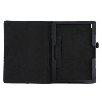 For Lenovo Smart Tab M10 / P10 10.1 inch Litchi Texture Solid Color Horizontal Flip Leather Case with Holder & Pen Slot(Black) - Lenovo by buy2fix | Online Shopping UK | buy2fix