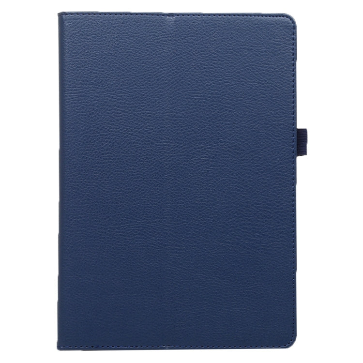 For Lenovo Smart Tab M10 / P10 10.1 inch Litchi Texture Solid Color Horizontal Flip Leather Case with Holder & Pen Slot(Dark Blue) - Lenovo by buy2fix | Online Shopping UK | buy2fix