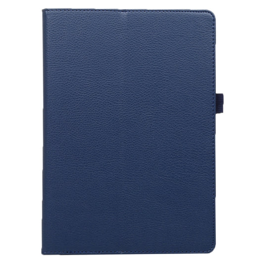 For Lenovo Smart Tab M10 / P10 10.1 inch Litchi Texture Solid Color Horizontal Flip Leather Case with Holder & Pen Slot(Dark Blue) - Lenovo by buy2fix | Online Shopping UK | buy2fix