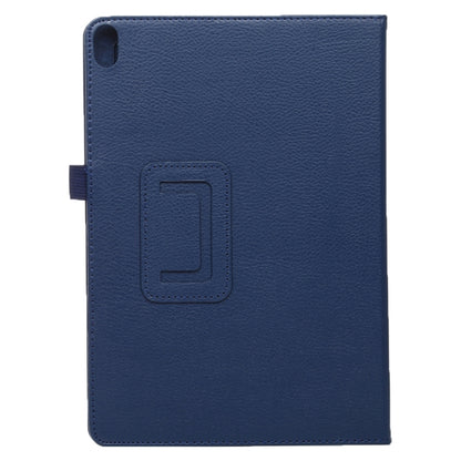 For Lenovo Smart Tab M10 / P10 10.1 inch Litchi Texture Solid Color Horizontal Flip Leather Case with Holder & Pen Slot(Dark Blue) - Lenovo by buy2fix | Online Shopping UK | buy2fix