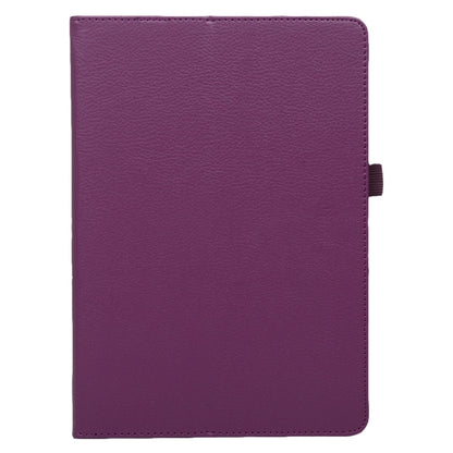 For Lenovo Smart Tab M10 / P10 10.1 inch Litchi Texture Solid Color Horizontal Flip Leather Case with Holder & Pen Slot(Purple) - Lenovo by buy2fix | Online Shopping UK | buy2fix