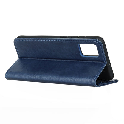 For Xiaomi Redmi K40 / K40 Pro / Mi 11i / Poco F3 Magnetic Crazy Horse Texture Horizontal Flip Leather Case with Holder & Card Slots & Wallet(Blue) - Xiaomi Cases by buy2fix | Online Shopping UK | buy2fix