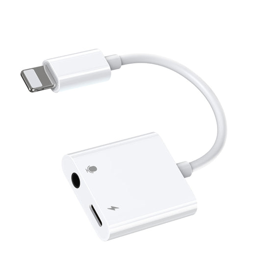 JOYROOM S-Y105 2A 18W 8 Pin to 8 Pin + 3.5mm Audio Converter(White)