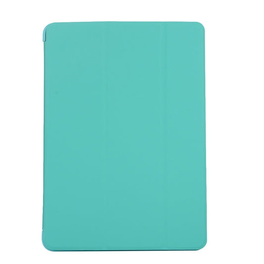 For iPad 10.2 2021 / 2020 / 2019 TPU Horizontal Flip Leather Case, with Three-folding Holder(Green) - iPad 10.2 Cases by buy2fix | Online Shopping UK | buy2fix