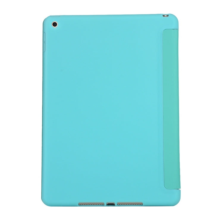 For iPad 10.2 2021 / 2020 / 2019 TPU Horizontal Flip Leather Case, with Three-folding Holder(Green) - iPad 10.2 Cases by buy2fix | Online Shopping UK | buy2fix