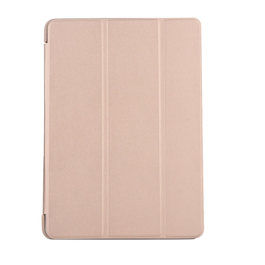 For iPad 10.2 2021 / 2020 / 2019 TPU Horizontal Flip Leather Case, with Three-folding Holder(Gold) - iPad 10.2 Cases by buy2fix | Online Shopping UK | buy2fix