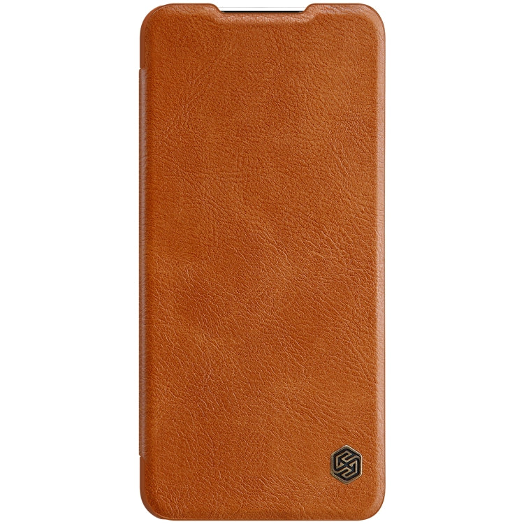 For Samsung Galaxy A32 5G NILLKIN QIN Series Crazy Horse Texture Horizontal Flip Leather Case with Card Slot(Brown) - Galaxy Phone Cases by NILLKIN | Online Shopping UK | buy2fix