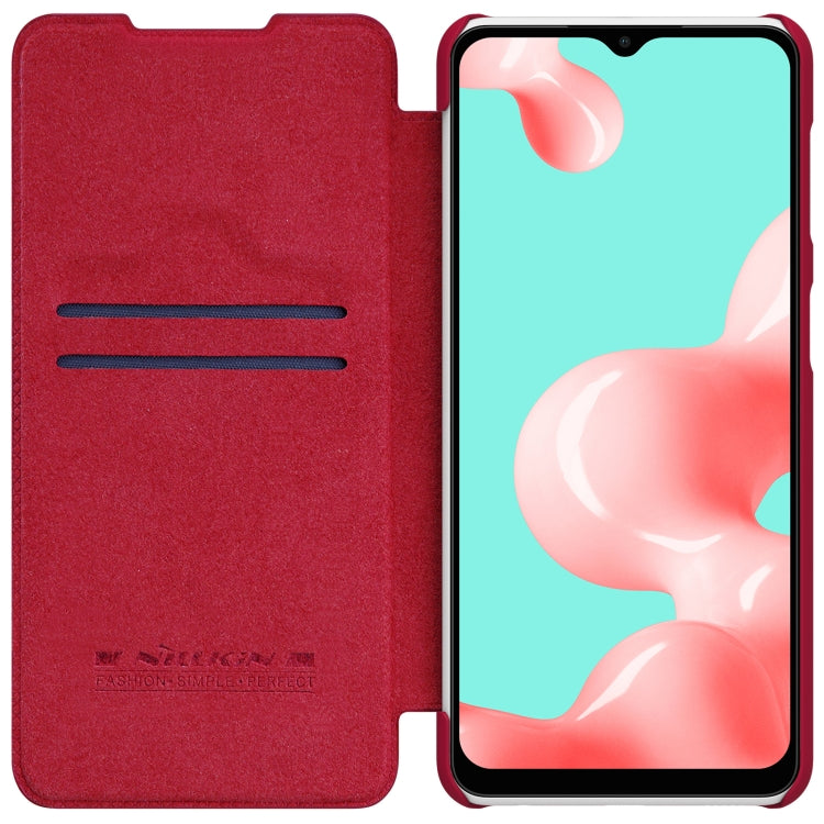 For Samsung Galaxy A32 5G NILLKIN QIN Series Crazy Horse Texture Horizontal Flip Leather Case with Card Slot(Brown) - Galaxy Phone Cases by NILLKIN | Online Shopping UK | buy2fix