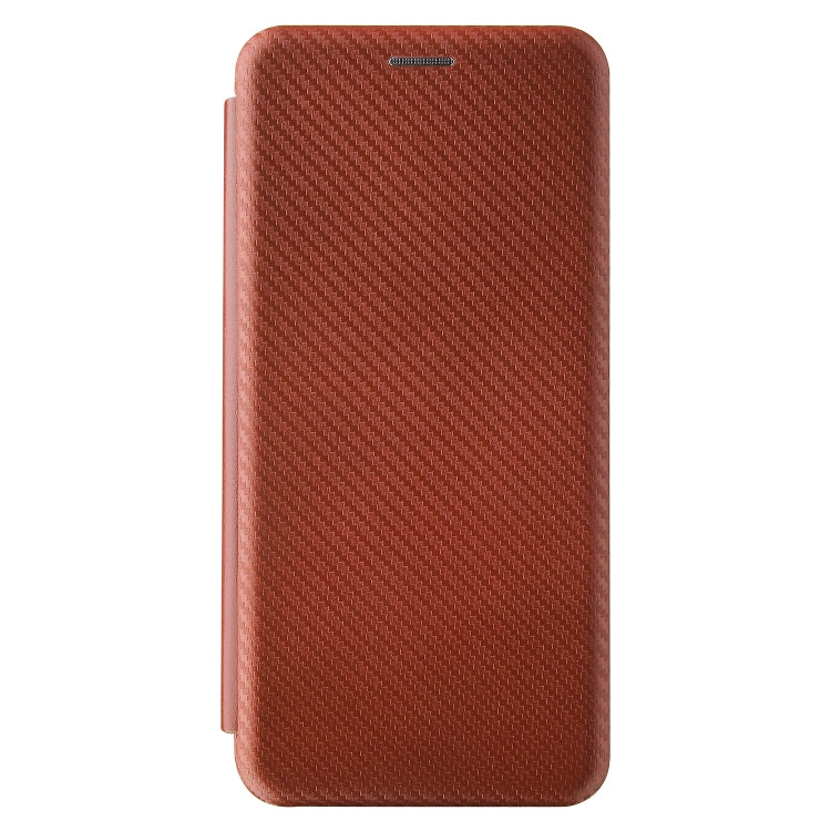 For Motorola Moto G30 / G10 Carbon Fiber Texture Horizontal Flip TPU + PC + PU Leather Case with Card Slot(Brown) - Motorola Cases by buy2fix | Online Shopping UK | buy2fix