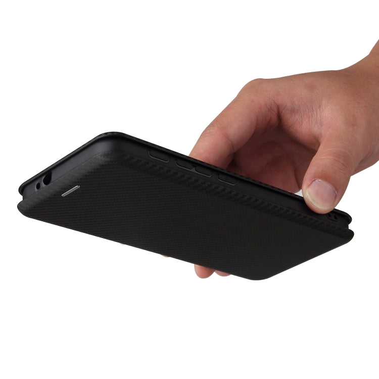For Motorola Moto G30 / G10 Carbon Fiber Texture Horizontal Flip TPU + PC + PU Leather Case with Card Slot(Black) - Motorola Cases by buy2fix | Online Shopping UK | buy2fix