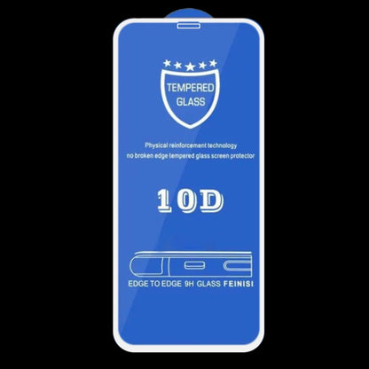For iPhone 12 Pro Max 9H 10D Full Screen Tempered Glass Screen Protector(White) - iPhone 12 Pro Max Tempered Glass by buy2fix | Online Shopping UK | buy2fix