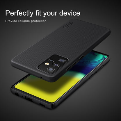 For Samsung Galaxy A52 5G NILLKIN Frosted Concave-convex Texture PC Protective Case(Black) - Galaxy Phone Cases by NILLKIN | Online Shopping UK | buy2fix