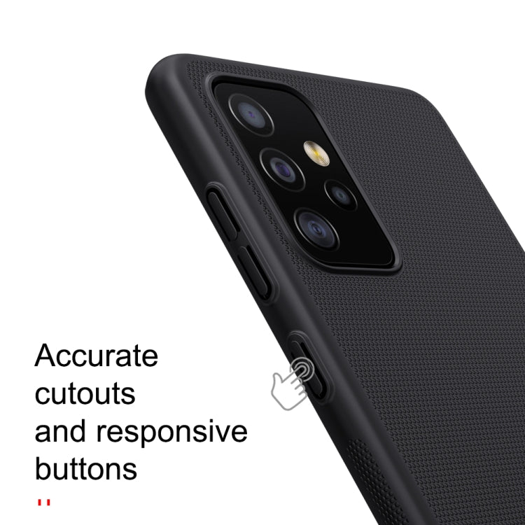 For Samsung Galaxy A52 5G NILLKIN Frosted Concave-convex Texture PC Protective Case(Black) - Galaxy Phone Cases by NILLKIN | Online Shopping UK | buy2fix