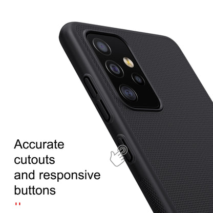For Samsung Galaxy A52 5G NILLKIN Frosted Concave-convex Texture PC Protective Case(Black) - Galaxy Phone Cases by NILLKIN | Online Shopping UK | buy2fix