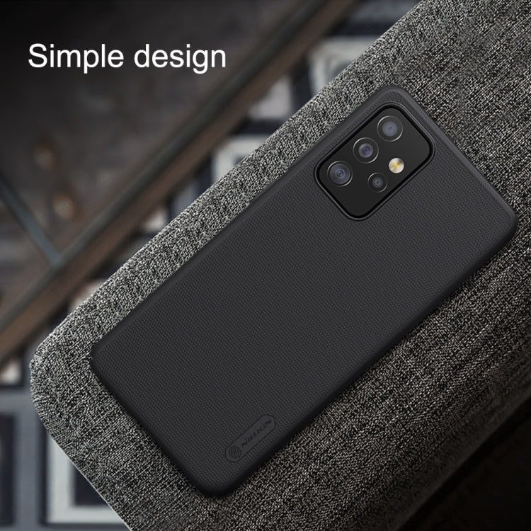 For Samsung Galaxy A52 5G NILLKIN Frosted Concave-convex Texture PC Protective Case(Black) - Galaxy Phone Cases by NILLKIN | Online Shopping UK | buy2fix