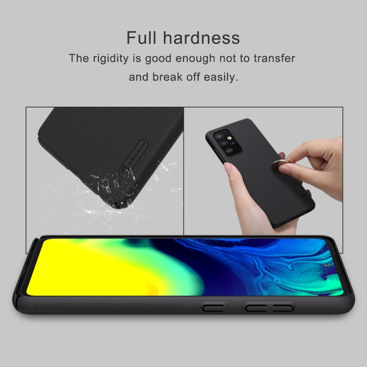 For Samsung Galaxy A52 5G NILLKIN Frosted Concave-convex Texture PC Protective Case(Black) - Galaxy Phone Cases by NILLKIN | Online Shopping UK | buy2fix