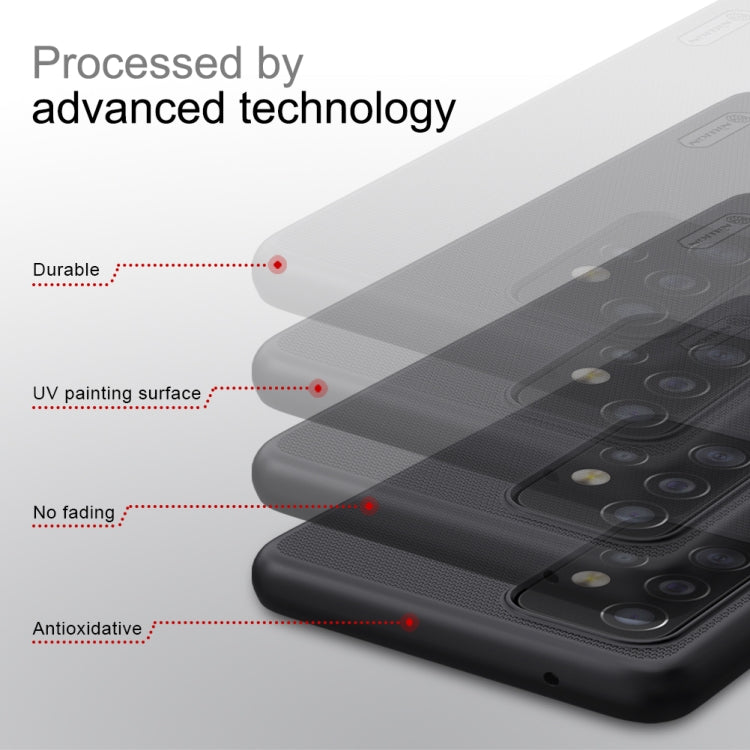 For Samsung Galaxy A52 5G NILLKIN Frosted Concave-convex Texture PC Protective Case(Black) - Galaxy Phone Cases by NILLKIN | Online Shopping UK | buy2fix