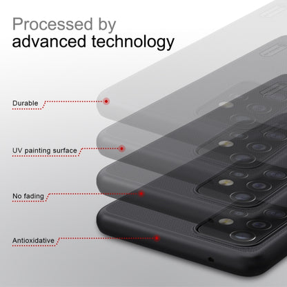 For Samsung Galaxy A52 5G NILLKIN Frosted Concave-convex Texture PC Protective Case(Black) - Galaxy Phone Cases by NILLKIN | Online Shopping UK | buy2fix