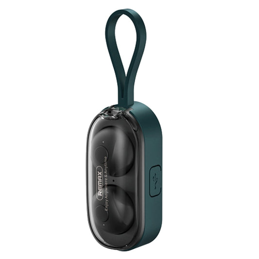 Remax TWS-15 Bluetooth 5.0 Portable Wristband Style True Wireless Stereo Earphone(Green) - TWS Earphone by REMAX | Online Shopping UK | buy2fix