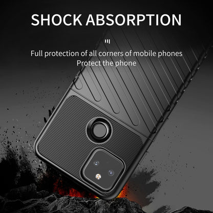 For Google Pixel 5A Thunderbolt Shockproof TPU Protective Soft Case(Black) - Google Cases by buy2fix | Online Shopping UK | buy2fix