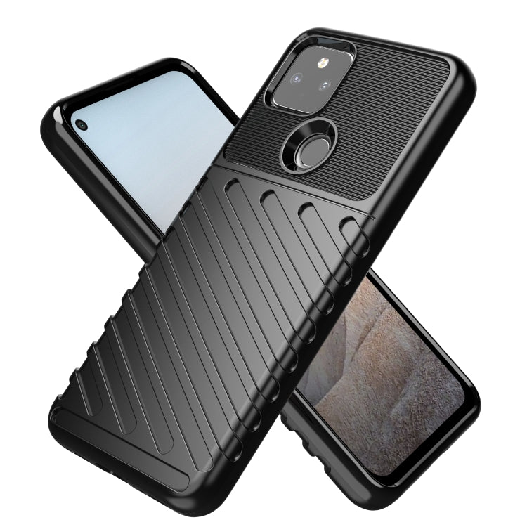 For Google Pixel 5A Thunderbolt Shockproof TPU Protective Soft Case(Black) - Google Cases by buy2fix | Online Shopping UK | buy2fix