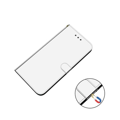 For LG K42 Lmitated Mirror Surface Horizontal Flip Leather Case with Holder & Card Slots & Wallet & Lanyard(Silver) - LG Cases by buy2fix | Online Shopping UK | buy2fix