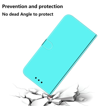 For OnePlus 9 Pro Lmitated Mirror Surface Horizontal Flip Leather Case with Holder & Card Slots & Wallet & Lanyard(Mint Green) - OnePlus Cases by buy2fix | Online Shopping UK | buy2fix