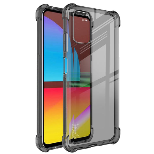 For HTC Desire 21 Pro 5G IMAK All Coverage Shockproof Airbag TPU Case(Transparent Black) - More Brand by imak | Online Shopping UK | buy2fix