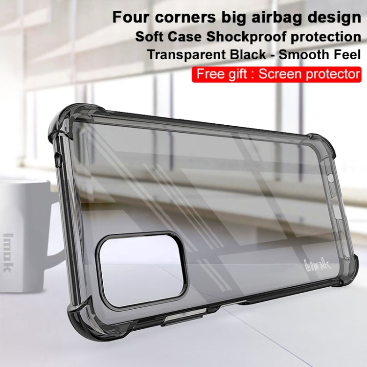 For HTC Desire 21 Pro 5G IMAK All Coverage Shockproof Airbag TPU Case(Transparent Black) - More Brand by imak | Online Shopping UK | buy2fix