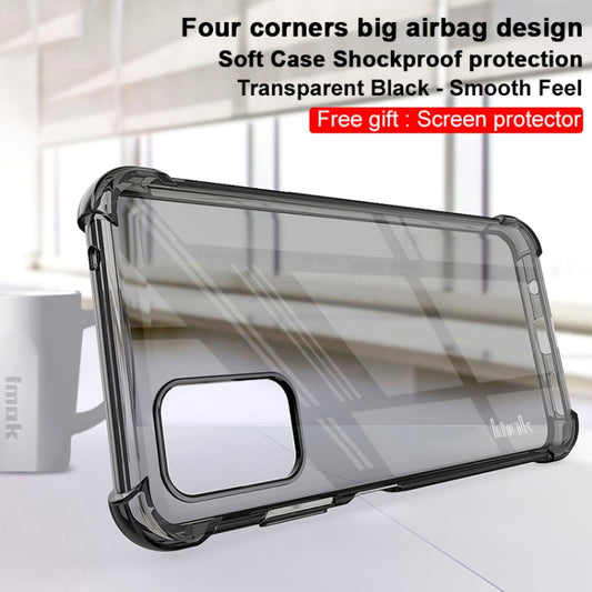 For HTC Desire 21 Pro 5G IMAK All Coverage Shockproof Airbag TPU Case(Transparent Black) - More Brand by imak | Online Shopping UK | buy2fix