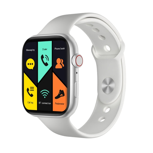 DW35PRO 1.75 inch Color Screen IPX7 Waterproof Smart Watch, Support Bluetooth Answer & Reject / Sleep Monitoring / Heart Rate Monitoring, Style: Silicone Strap(White) by buy2fix