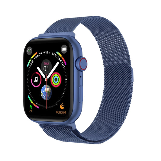 DW35PRO 1.75 inch Color Screen IPX7 Waterproof Smart Watch, Support Bluetooth Answer & Reject / Sleep Monitoring / Heart Rate Monitoring, Style: Steel Strap(Blue) by buy2fix