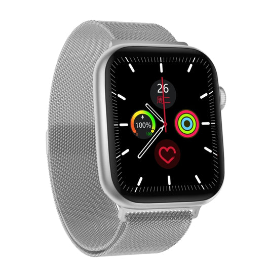 DW35PRO 1.75 inch Color Screen IPX7 Waterproof Smart Watch, Support Bluetooth Answer & Reject / Sleep Monitoring / Heart Rate Monitoring, Style: Steel Strap(Silver) by buy2fix