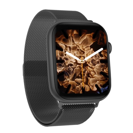 DW35PRO 1.75 inch Color Screen IPX7 Waterproof Smart Watch, Support Bluetooth Answer & Reject / Sleep Monitoring / Heart Rate Monitoring, Style: Steel Strap(Black) by buy2fix