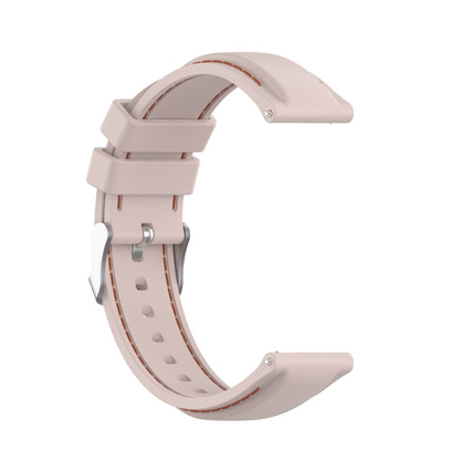 For Samsung Galaxy Watch 3 41mm / Active2 / Active / Gear Sport 20mm Silicone Watch Band(Pink) - Watch Bands by buy2fix | Online Shopping UK | buy2fix