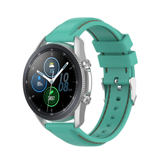 For Samsung Galaxy Watch 3 41mm / Active2 / Active / Gear Sport 20mm Silicone Watch Band(Mint Green) - Watch Bands by buy2fix | Online Shopping UK | buy2fix