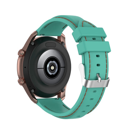 For Samsung Galaxy Watch 3 41mm / Active2 / Active / Gear Sport 20mm Silicone Watch Band(Mint Green) - Watch Bands by buy2fix | Online Shopping UK | buy2fix