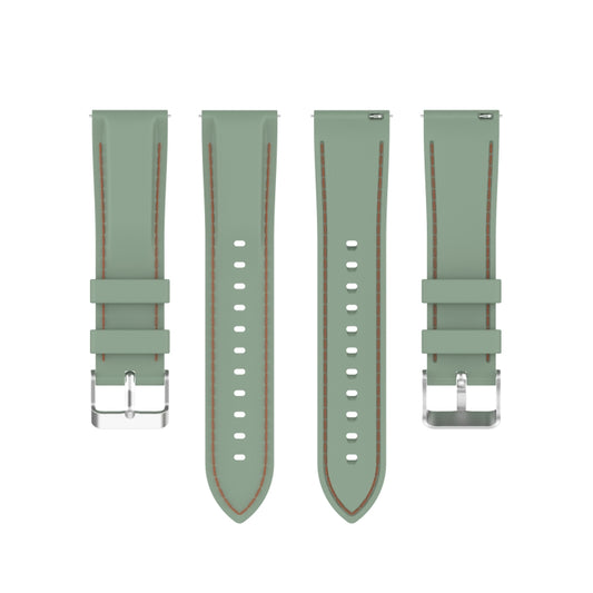 For Samsung Galaxy Watch 3 45mm / Gear S3 22mm Silicone Watch Band(Light Green) - Watch Bands by buy2fix | Online Shopping UK | buy2fix